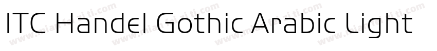 ITC Handel Gothic Arabic Light字体转换